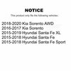 Kugel Wheel Bearing Hub Assembly For Kia Sorento Hyundai Santa Fe Sport XL 70-KH2710